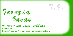 terezia vasas business card